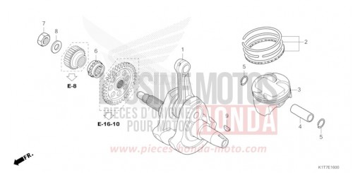 VILEBREQUIN/PISTON CRF300LAP de 2023